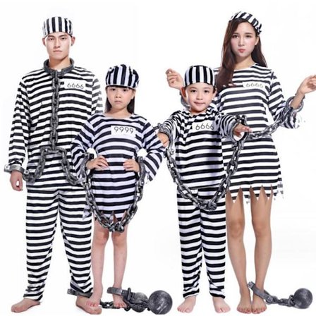 Halloween-kostyme for innsatt med håndjern