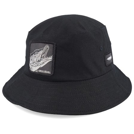 Skillfish - Nero bucket Cappello - Grisjävel Mono Black Bucket @ Hatstore
