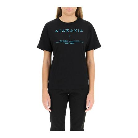 Raf Simons, ataraxia tour t-shirt Zwart, Dames, Maat:L