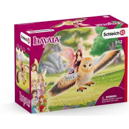 schleich BAYALA Älva på glitteruggla 70713 multifärg