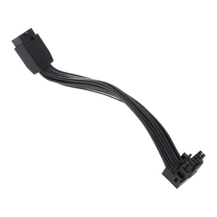 16AWG PCIE 5.0 16Pin (12+4P) hann til hunn skjermkort strømkabel rett hode til dreiende hode adapterledning 12VHPWR