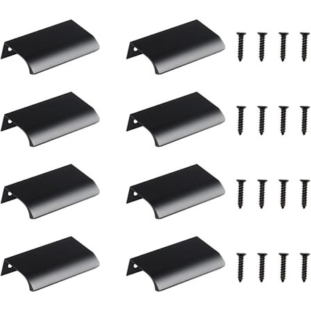 Skjult Håndtak, 8 Stykker Usynlig Skuffehåndtak, Innfelt Håndtak, Møbelhåndtak, Kjøkkenmøbler