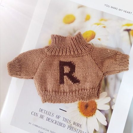 Dukkegensere strikket kåpe 2 2