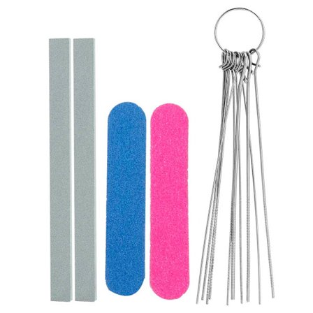 Gitarr topp mutter fil verktyg set cirkulär och platt fil set för gitarr slipning