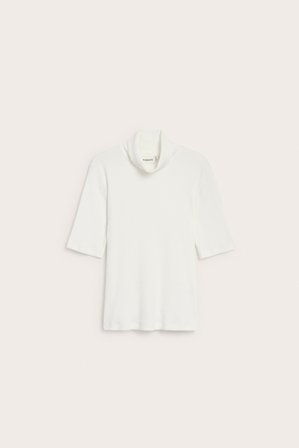 Kappahl | Prążkowany top | Offwhite