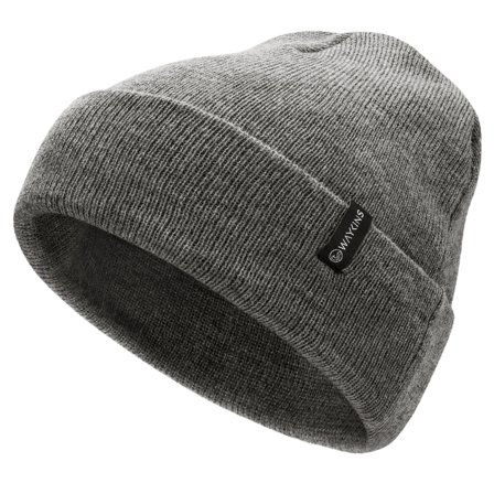 Baltic | Šedá čepice z jemné akrylové pleteniny pro muže - Čepice Beanie