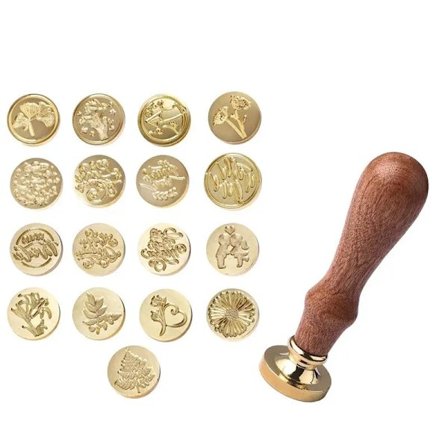 Rose Wax Seal Stamp Vintage Craft Sealing Stamp Head For Cards Envelopes Wedding Invitations Gift Packaging Scrapbooking