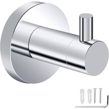 Seinään kiinnitettävä vedenkestävä pyyhekoukku kylpyhuoneeseen