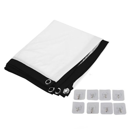 60-100 tommer 16:9 HD-projektorlærred 3D-film bærbar lærredsforhæng (100 tommer)