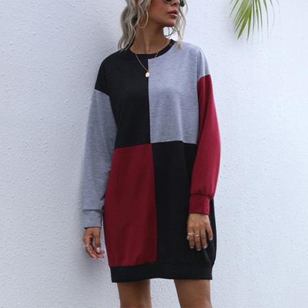 Långärmad Tröja För Kvinnor Klänningar Med Rund Hals