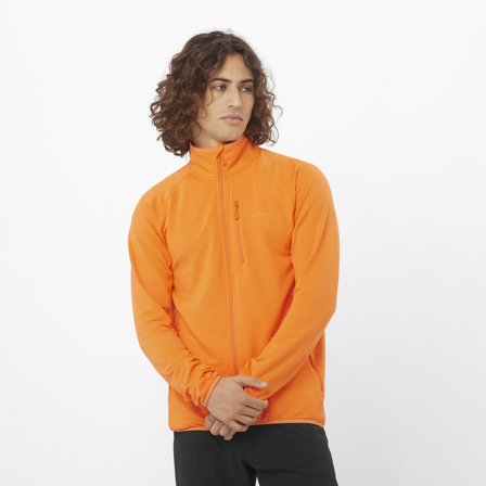 Salomon - Couches intermédiaires Vêtements Sntial Lightwarm Fz M - Turmeric