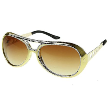 Store Elvis King Of Rock Roll Tcb Aviator Solbriller