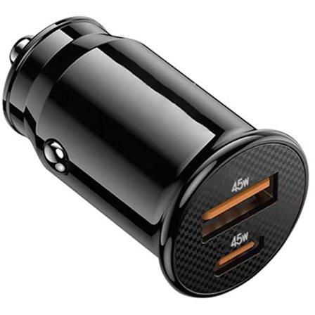 45W Mini USB-C Laddare med 4.0 PD för Telefon (Svart)