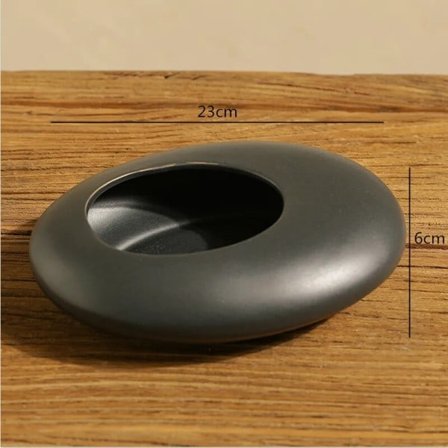 Keramik Vas Blomster Kruka Svart Vit Klersten Deformation Blomster arrangemang Tillbehör