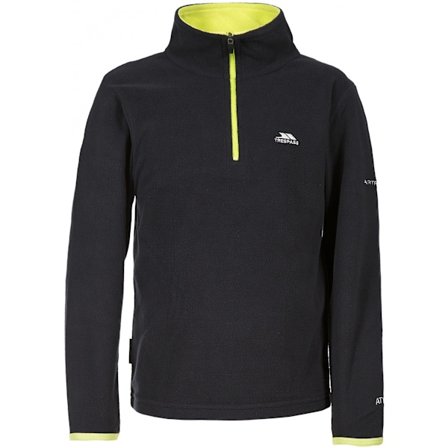Trespass Barn Etto Halvzip Fleece Tröja 7/8 År Svart