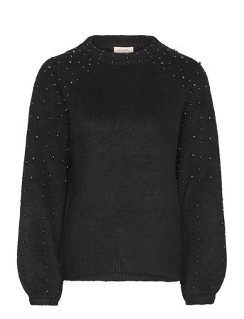 Fqpearl-Pu Tops Knitwear Jumpers Black FREE/QUENT