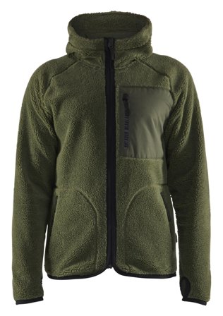 Blåkläder 472529554109XXL Pälsfiberjacka grön Grön, Kläder