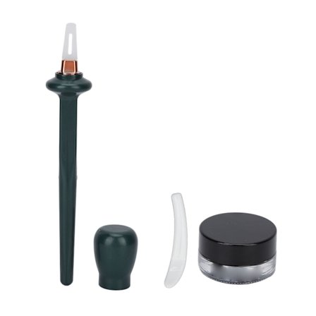 3 st Eyeliner Makeup Verktyg Professionell Vattentät Långvarig Gel Eyeliner Guide Wand Applicator Spatel Grön