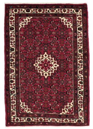 Medallón Pequeño Hosseinabad Alfombra 112X165 Lana