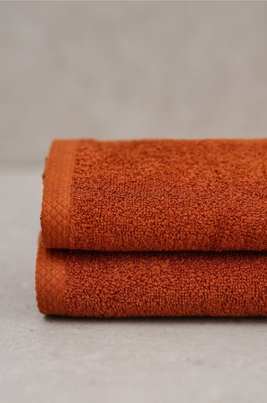 Jotex - Håndkle Med 2-pakk 30x50 Cm Brun - DARCY - Kjøp Håndklær hos Jotex