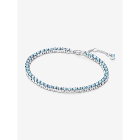 Pandora - Glittrande Ljusblått Tennisarmband - Sterlingsilver