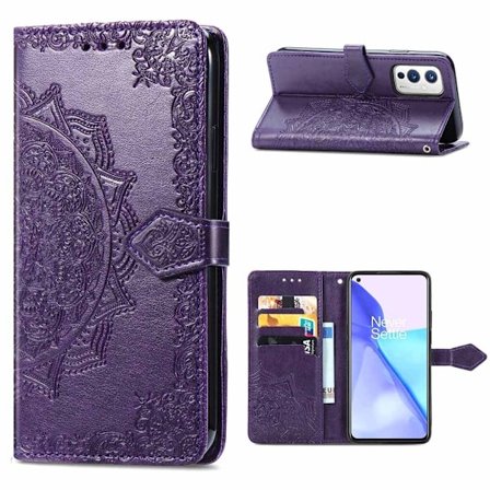 Mandala OnePlus 9 Läppäkotelo - Violetti
