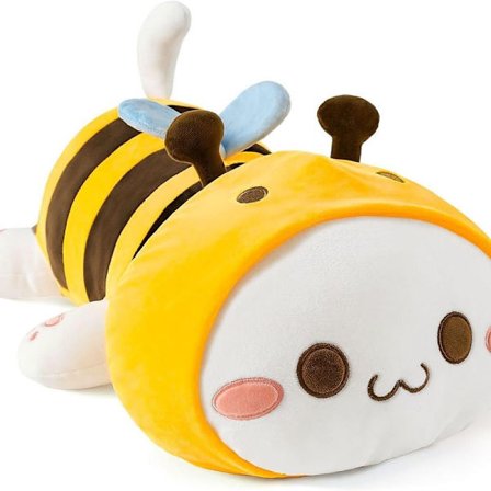 Plys legetøj blødt plys legetøj Kawaii kat bamse gul bi kat 30cm