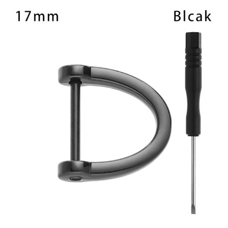 D Ringspänne SVART 17MM