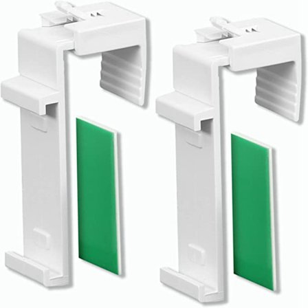 Klemmebrakett for Duo rullegardin, rullegardin, minirullegardin, wit