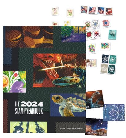 USA - årsbok 2024 - Med dagligmærker og særmærker