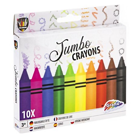 Grafix Crayons de cire Jumbo 10 pièces