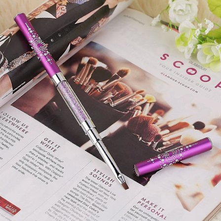 1 st Nagelkonst UV-Gel Rhinestone Handtag Akrylpenna