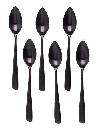 Serving Spoon Zoë Home Tableware Cutlery Spoons Dessert Spoons Svart Serax
