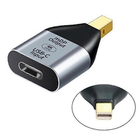 UC-012-MDP USB-C Hona till Mini DisplayPort Hane HDTV 4K/60Hz 1080P Adapter för Surfplatta/Telefon/Laptop