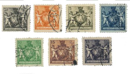 Liechtenstein 1921 - MICHEL 46B/52B - Stemplet
