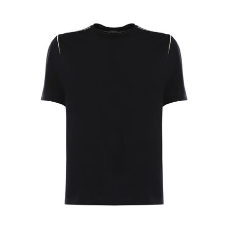Zanone T-shirt Sort, Herre T-shirts, Størrelse: 3XL