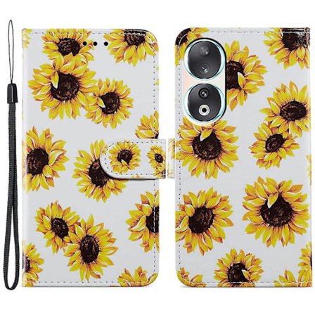 For Honor 90 Wallet Etui Trykt Mønster PU Læder Flip Stand Cover