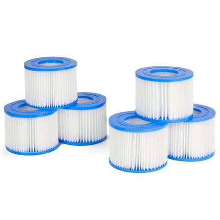 (Specialerbjudanden!) 6-pack Lay-Z-Spa filterpatron (VI), kompatibel med alla Lay-Z-Spa badtunnsmodeller