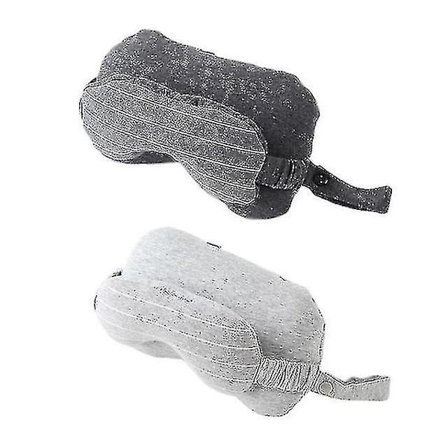 2 i 1 multifunktionell rese-U-formad nackkudde med sovande skugga Ögonmask Ögonbindel Kontor Hemmassagekudde