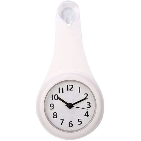 Tyst badrum vattentät och anti-im sugkopp väggklocka