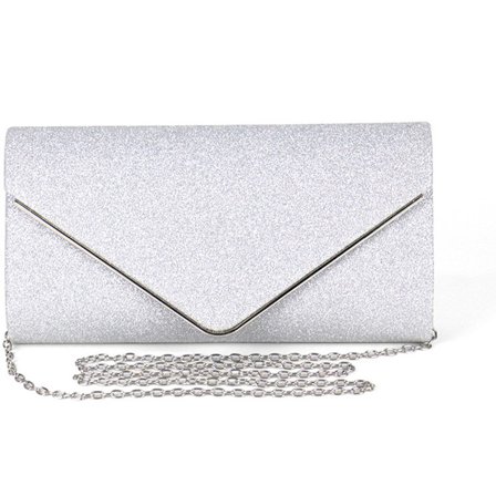 Naisten clutch-laukut, Clutch, Naisten clutch-laukku Elegantit paljetit, Iltalaukku Kirjekuori Ketju Olkalaukku - hopea