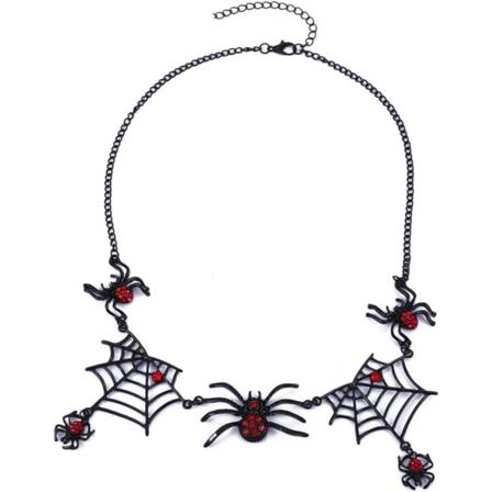 Halloween Bat Spider Web Choker kaulakorut goottilainen kaulus kaulakoru riipus ketju korut naisille ja tytöille