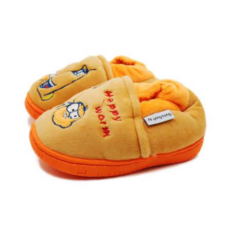 Barn Tecknad Söta Hem Skor Bomull Vinter Varm Plysch Tofflor