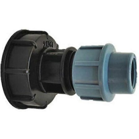IBC Tank Gjengekobling S60x6 Adapter Til MDPE Vannrørskoblinger Rett Utløp 20mm