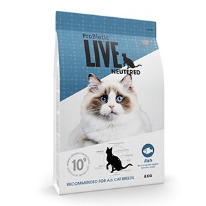 ProBiotic LIVE Cat Adult Neutered Fish, 8 kg