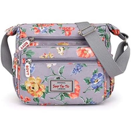 Kvinders Multi-Pocket Casual Crossbody Håndtasker Vandtætte Skulder Nylon Tasker