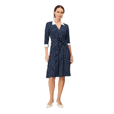 Jumperfabriken Lynn Dot Dress Tröjor Dam Blå XL