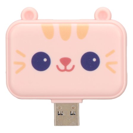 3 i 1 USB-hub USB A till USB 3.0 och 2 USB 2.0 Port Expander för Laptop PC Rosa
