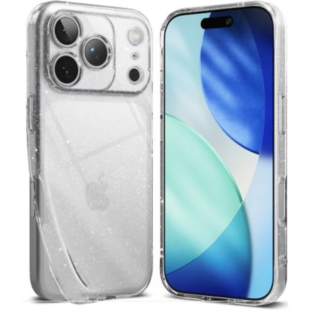 Mat TPU-skal til iPhone 17 Pro glitter