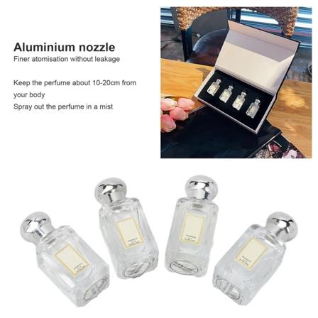 4 kpl set Light Atomisization Leakage Proof Elegant Fragrance hajuvesinäyte